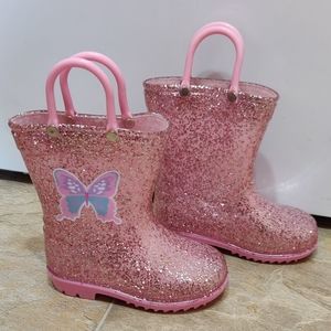Excellent condition Toddler girl's rain boots